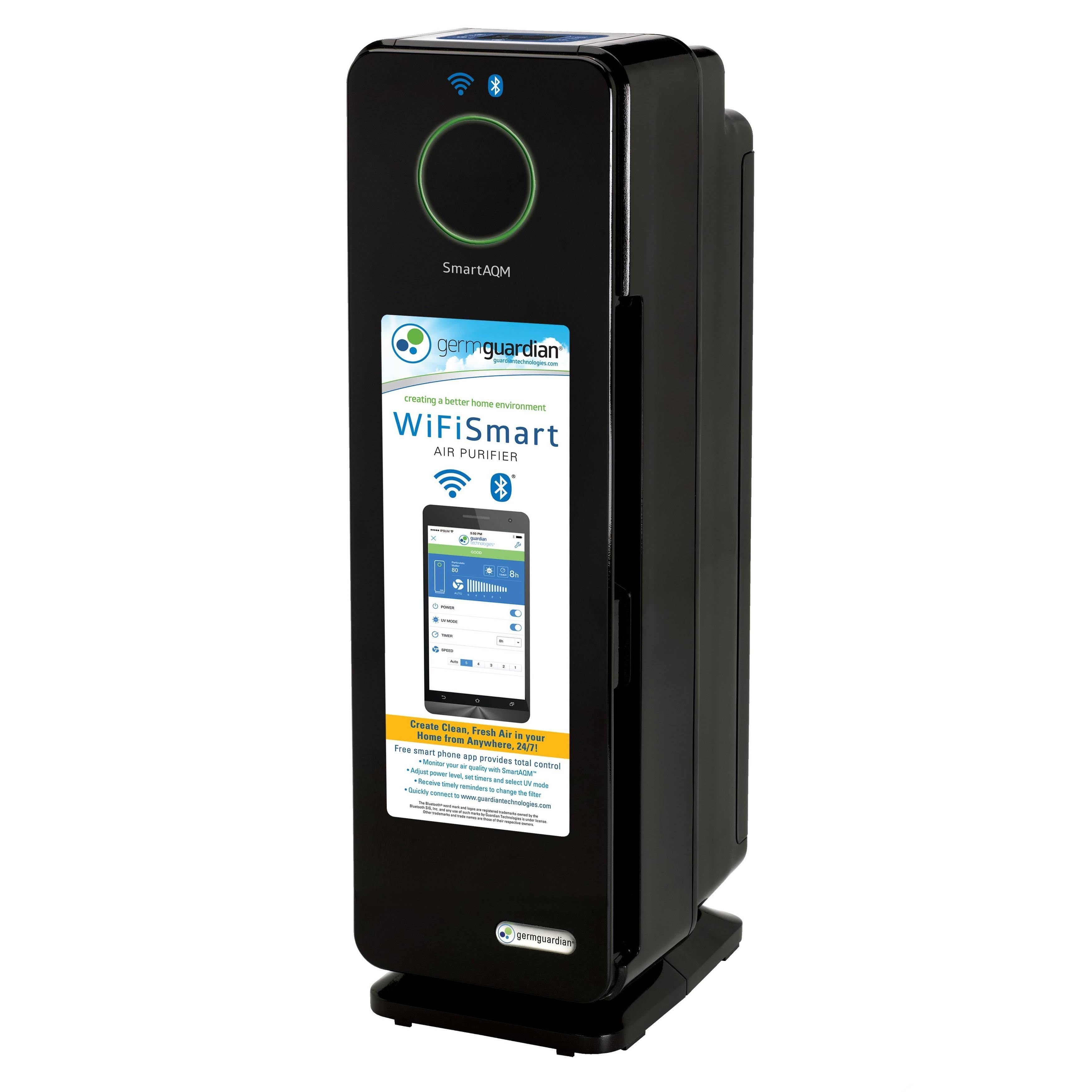 Black True HEPA Tower Air Purifier J3157