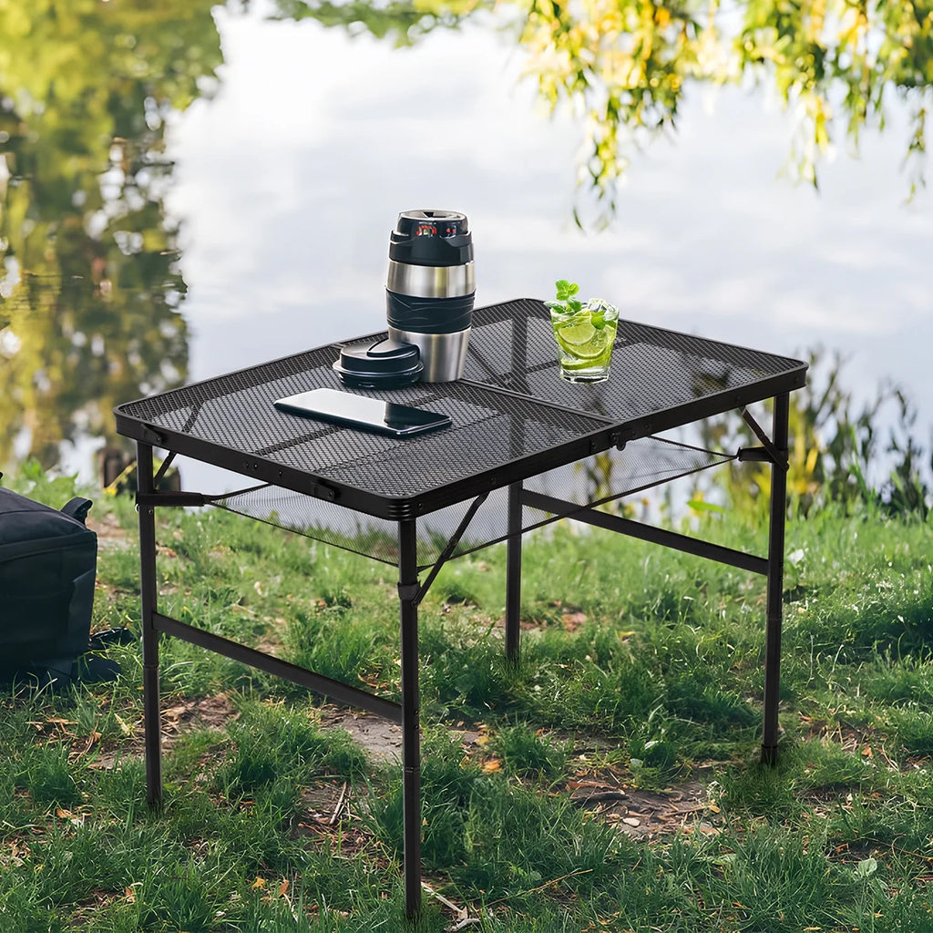 Folding Aluminum Grill Table V630