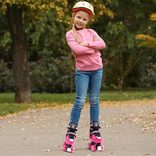 Adjustable Roller Skates with Light up Wheels D570431