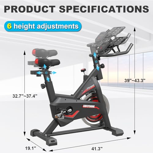 Silent Belt Drive Exercise Bike with LCD Monitor J539