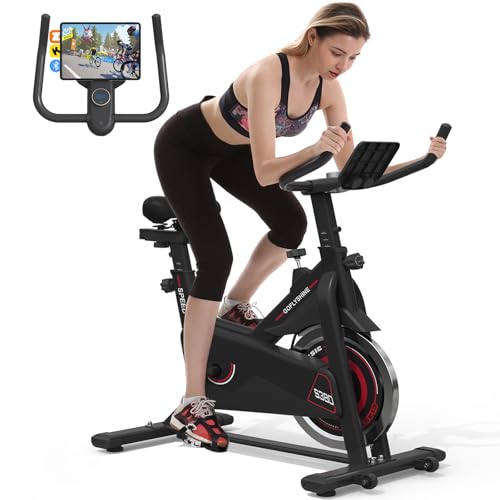 Silent Belt Drive Exercise Bike with LCD Monitor J539