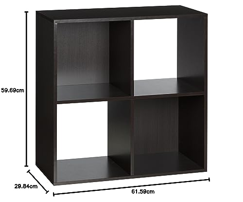 Black 4-Cube Shelf Bookcase A573