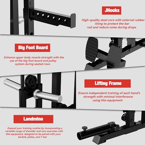 Multi-Function Smith Machine with Cable Crossover System Y147209