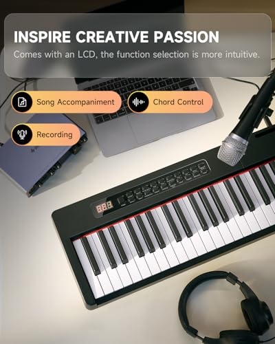 88 Keys Velocity-Sensitive Digital Piano with Removable Stand and Triple Pedal N7147