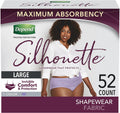 Large (40–52" Waist) Maximum Absorbency Purple 52 Count Incontinence Underwear F8982