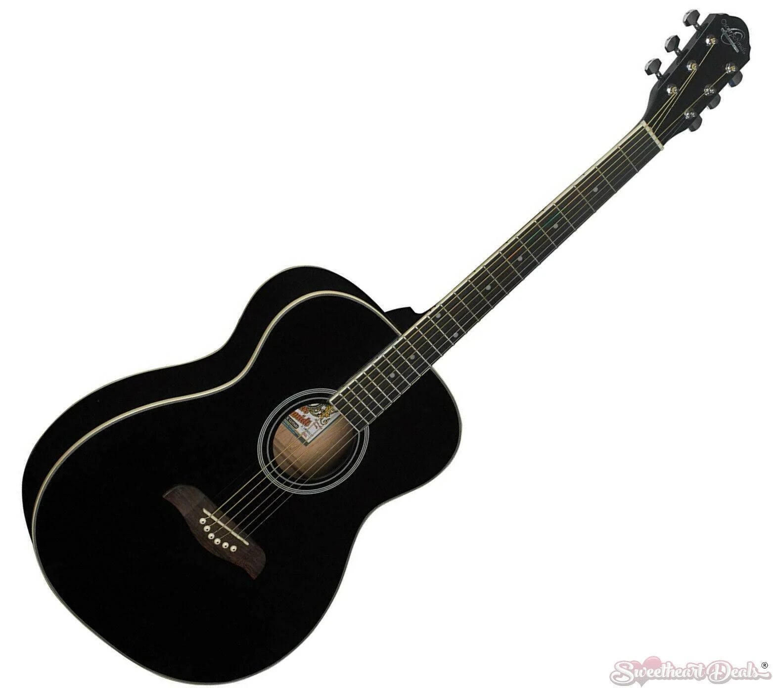 Black Acoustic Guitar W16145