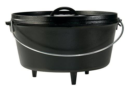 8 Quart Pre Seasoned Cast Iron Camp Dutch Oven Y915880
