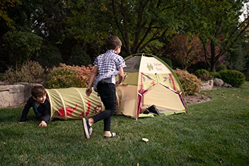 Red/Yellow/Blue Kids Dome Tent and Crawl Tunnel Combo R3661