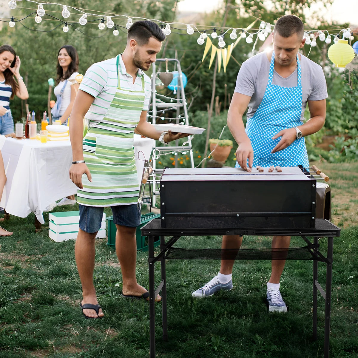Folding Aluminum Grill Table V630