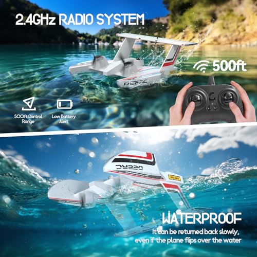 Amphibious Tri-Phibian Aircraft RC Plane with 2 Batteries Z26278