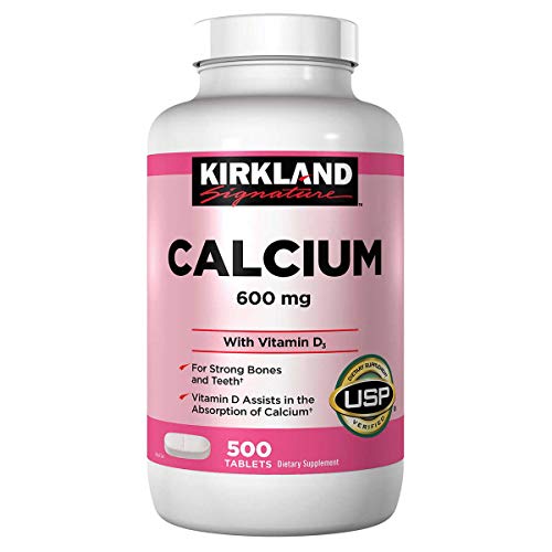 Calcium 600 mg with Vitamin D3, 500 Tablets (2 Pack) Y417