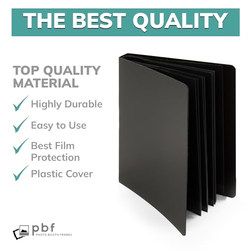 2x6 Photo Strip Album, 26 Pages, Holds 104 Photos, Black, 1-Pack A327