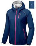 Women's Rain Cycling Stretch Jacket with Hood K10630