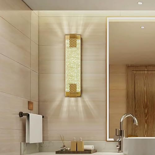 Gold LED Wall Sconce 2 Pack D898