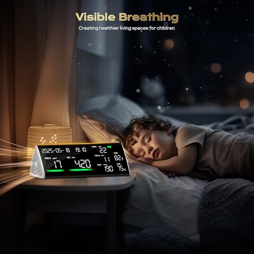 10-in-1 Air Quality Monitor Indoor Portable Co2 Detector Q715527