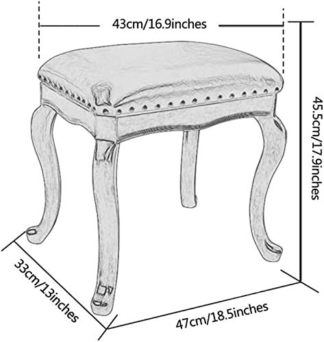 Leather Vanity Stool I77930