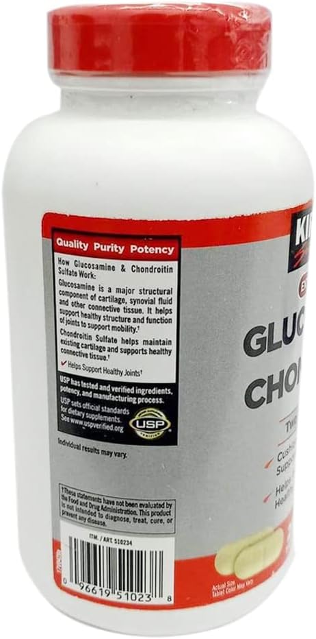 Extra Strength Glucosamine 1500mg Chondroitin 1200mg Sulfate 220 Tablets Pack of 2 E802732