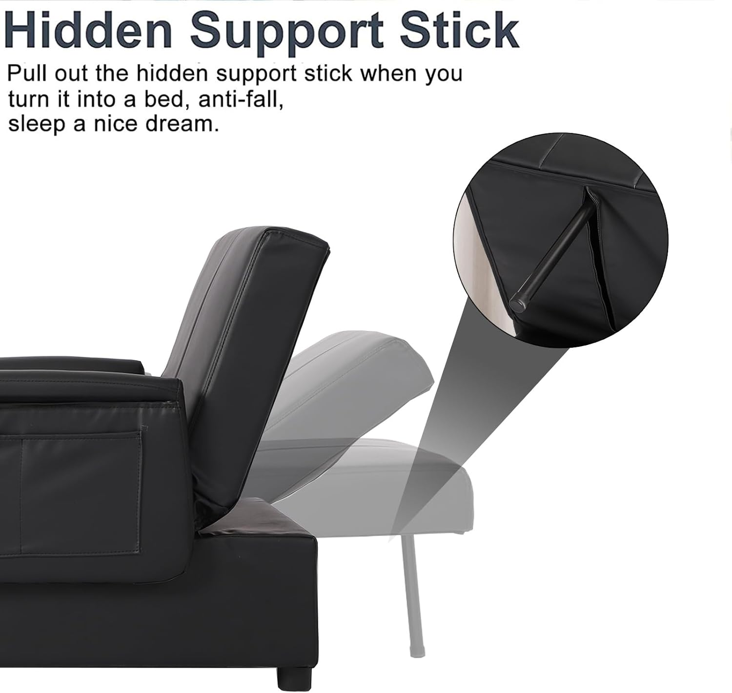 3 in 1 Folding Sofa Bed Chair P82218