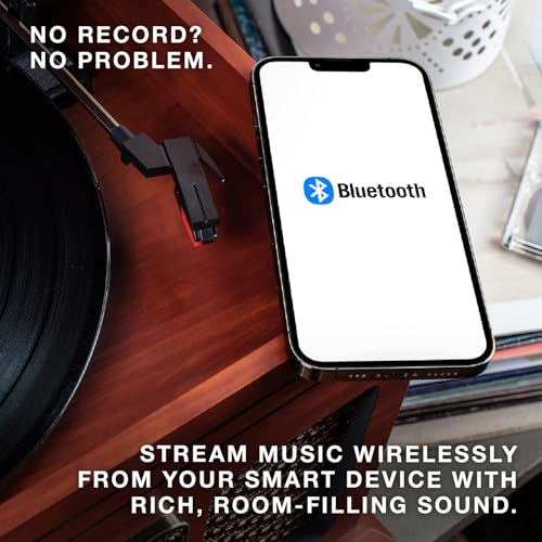 Natural 3-Speed Turntable with CD & Cassette Player, AM/FM Radio W370