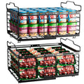 2 Pack Stackable Large Metal Freezer Organizer Bins W57090