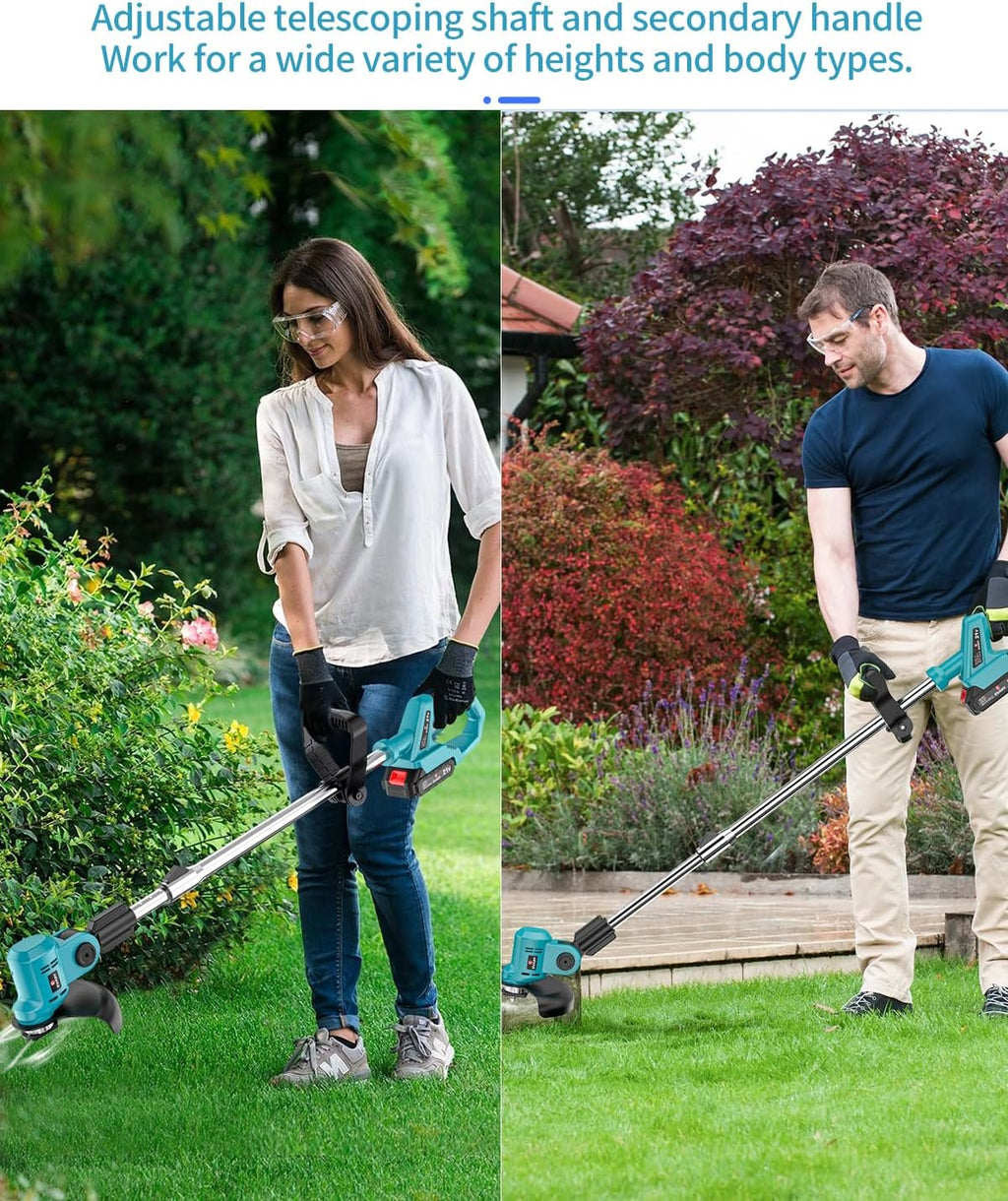 21V Cordless String Trimmer with 6000mAh Battery T7035
