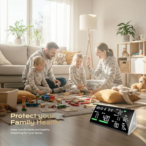 10-in-1 Air Quality Monitor Indoor Portable Co2 Detector Q715527