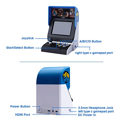 40 Pre-Loaded Classic SNK Games Arcade and Black Gamepad Q431