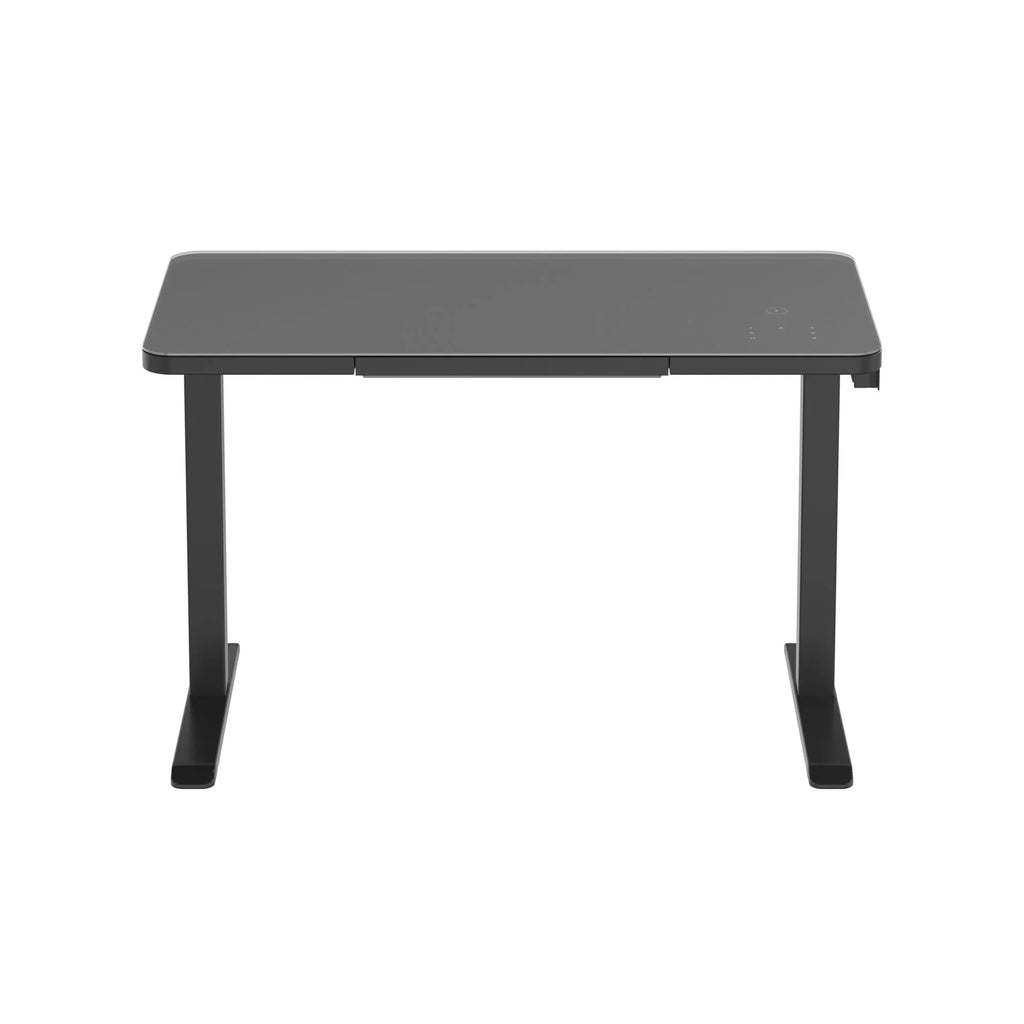 Black Glass Standing Desk A661