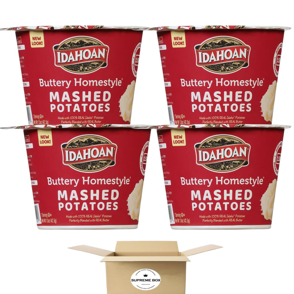 Gluten Free Buttery Homestyle Mashed Potato Microwavable Cups 1.5 oz Pack of 4 B8055