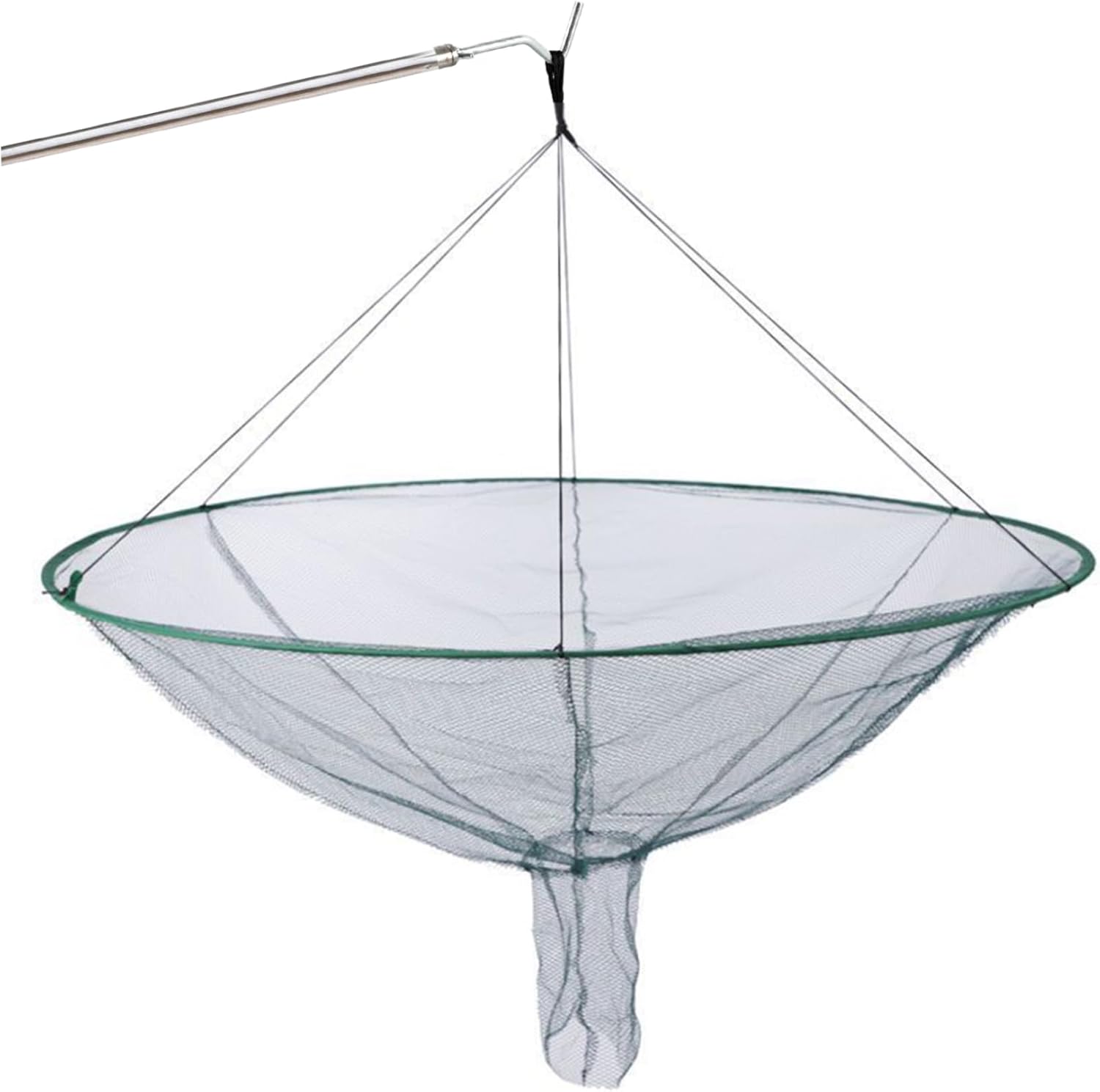 Drop Net Dia. 39in Foldable Portable Fishing Net B300360