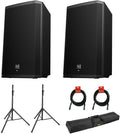 15 2-Way 1000W Bluetooth Powered Loudspeaker with Steel Speaker Stand I93803