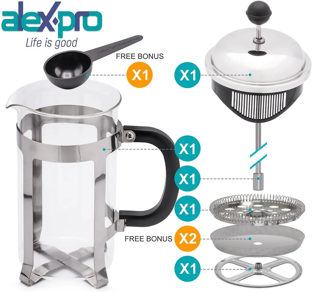 Stainless Steel French Press Coffee Maker U508
