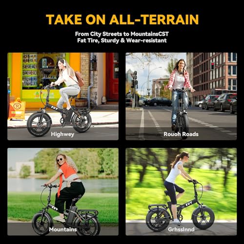 20" Fat Tire 48V 20AH Battery 7-Speed Folding Electric Bike P16873