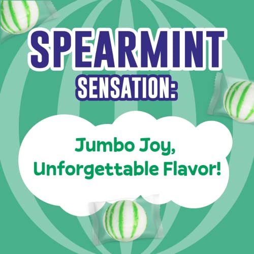 Jumbo Mint Balls, Red & White Peppermint Hard Candy Balls, Individually Wrapped (120 Count - 1 Pack) F6645