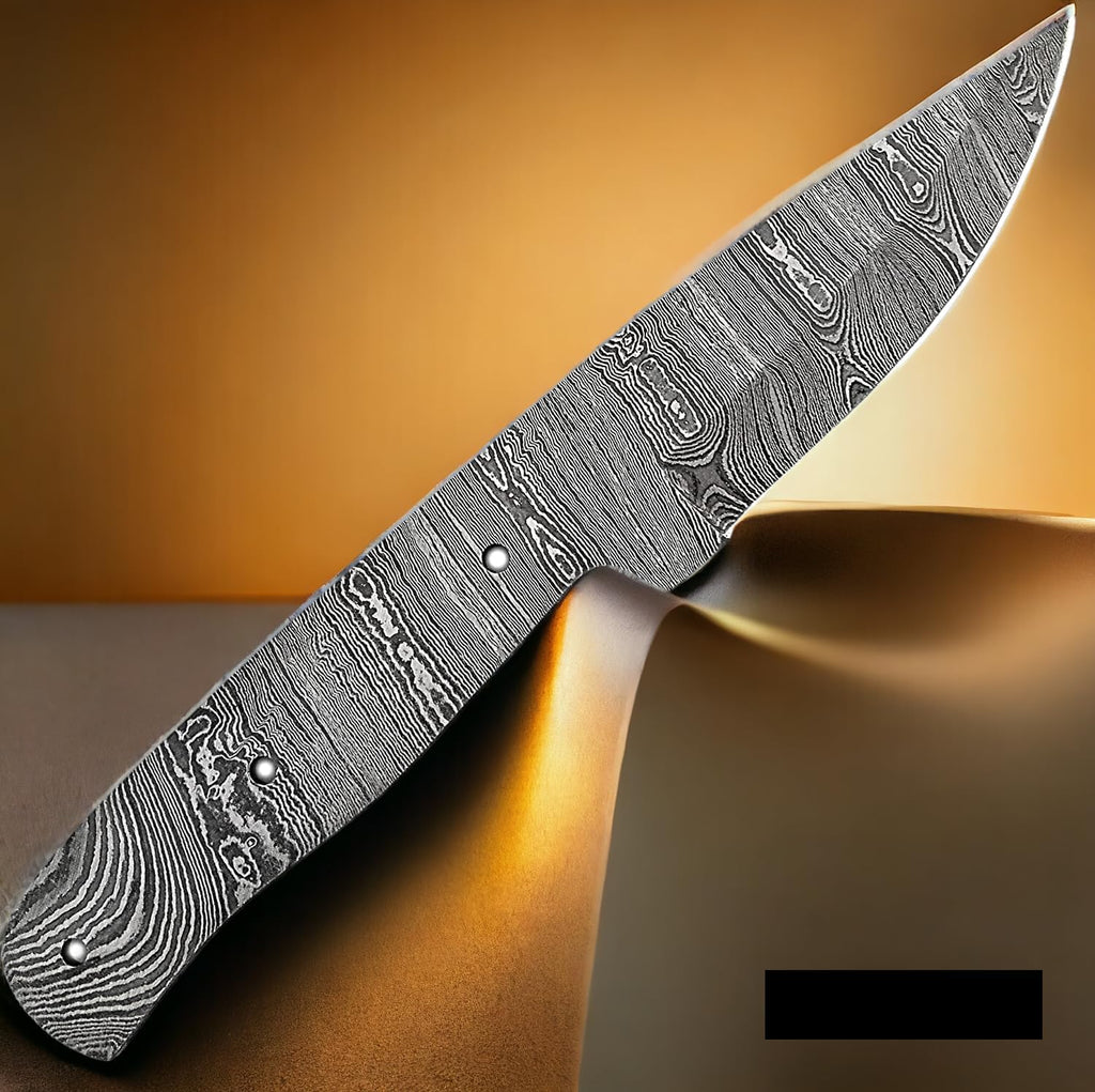 Damascus steel Full Tang Blank Blade Knife O840887
