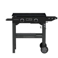 28" Propane Gas Griddle with Cart 2 Burner Flat Top Grill, Black G3014