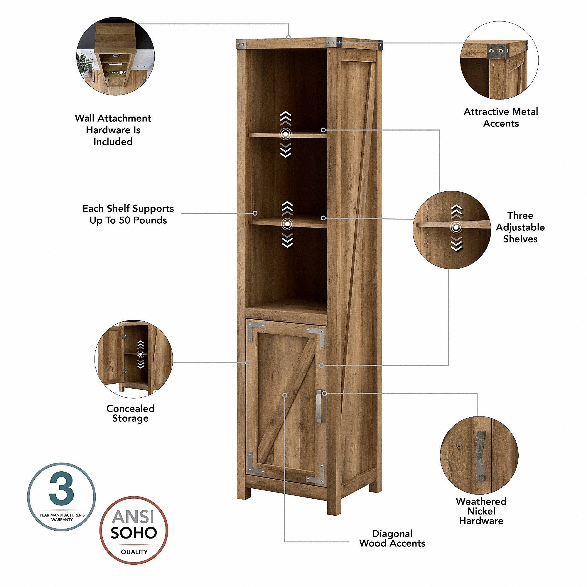 Bookcase with 5 shelves Q5054