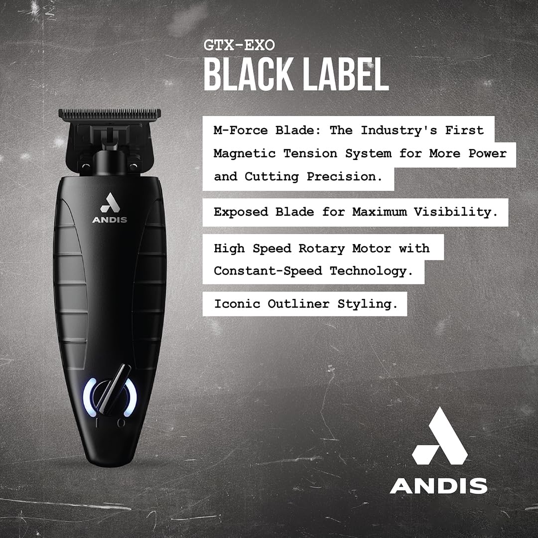Black Cordless Electric Beard & Hair Trimmer with Charging Stand K6885