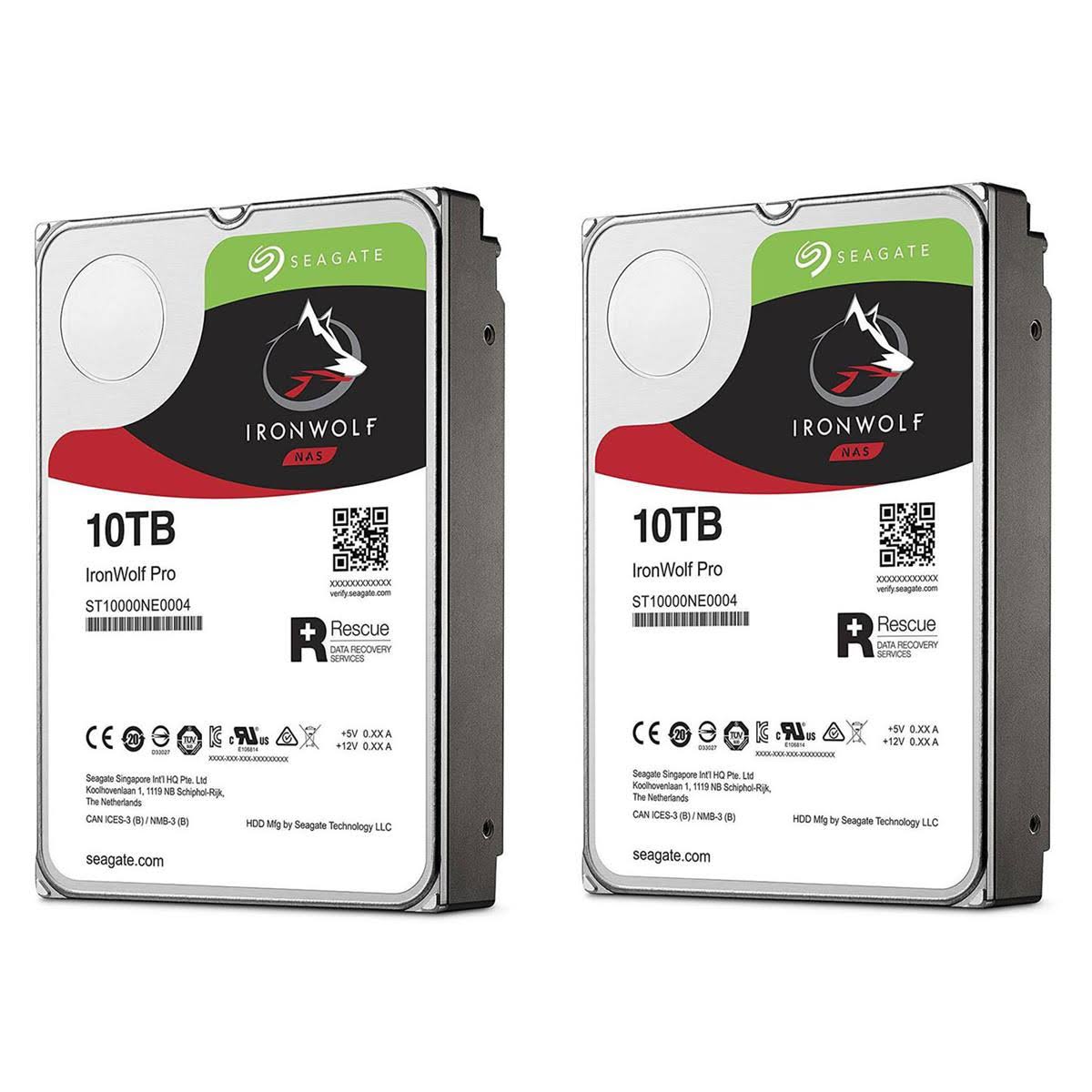 2 Pk 10TB NAS Internal HD CMR 3.5 SATA 7200 RPM J31793