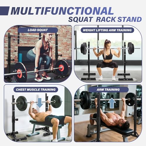 Adjustable Steel Squat Rack Pair 41"-66" L59809
