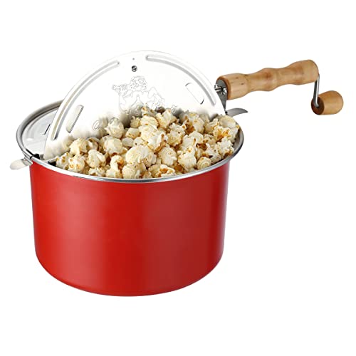 Stainless Steel Stove Top Popcorn Popper, 6 Quart S650