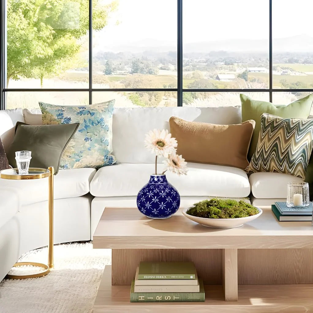Blue and White Porcelain Ceramic Vases A83247