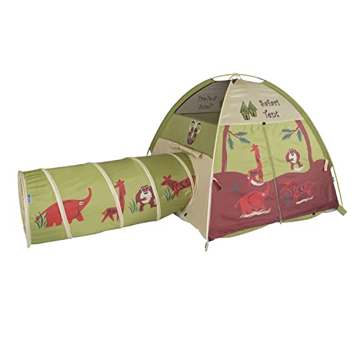 Red/Yellow/Blue Kids Dome Tent and Crawl Tunnel Combo R3661