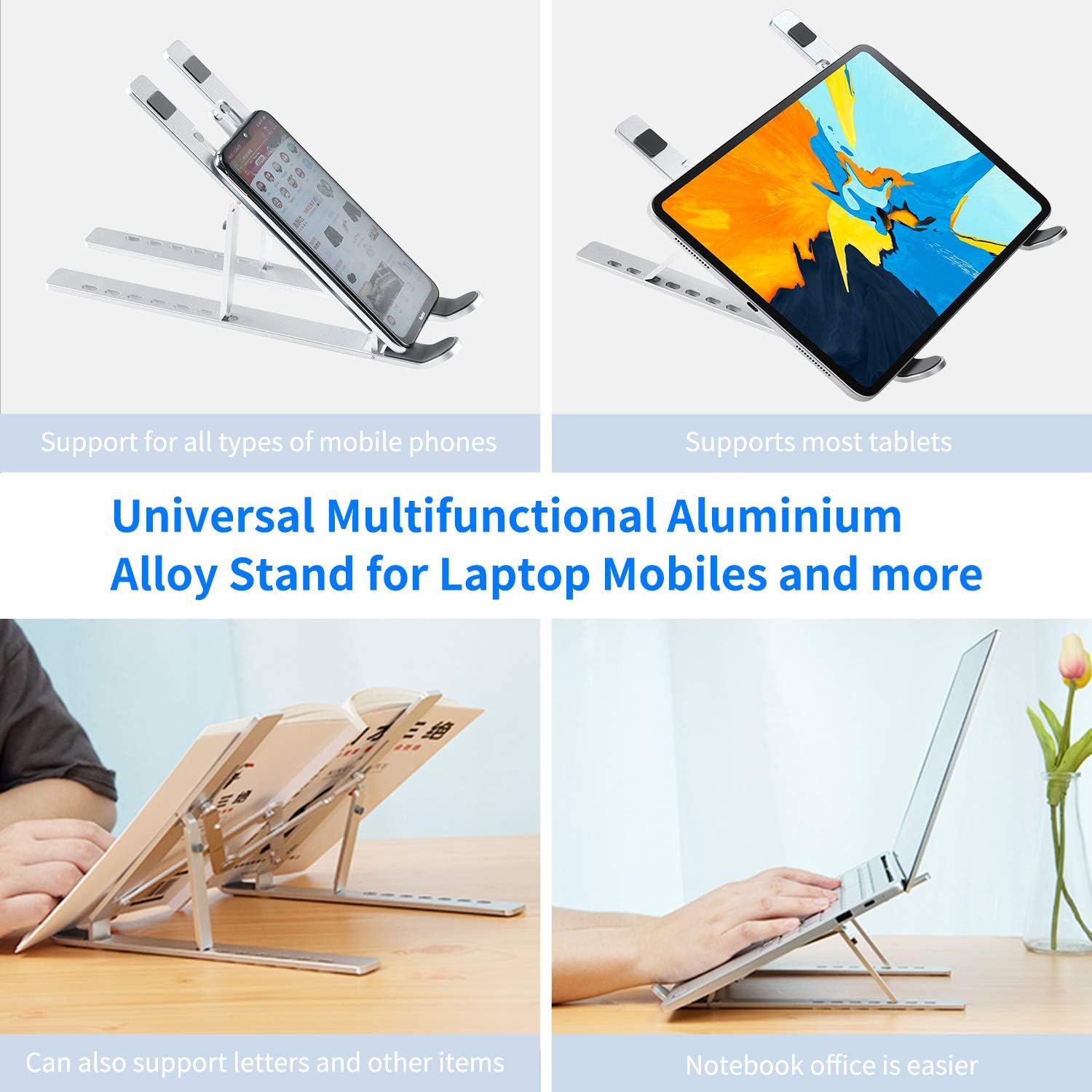 Adjustable Aluminum Laptop Stand 2pcs S951