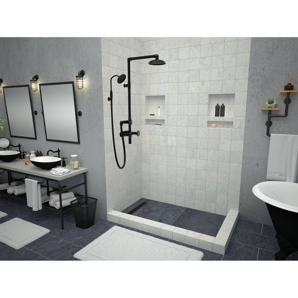 Bronze Double Threshold Shower Base O155