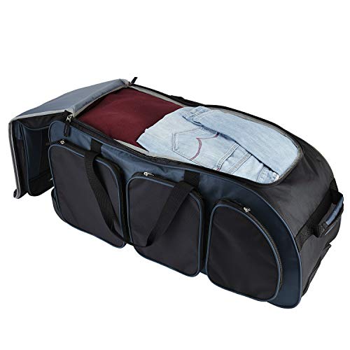 30 Inch Multi-pocket Rolling Duffel Bag S191337