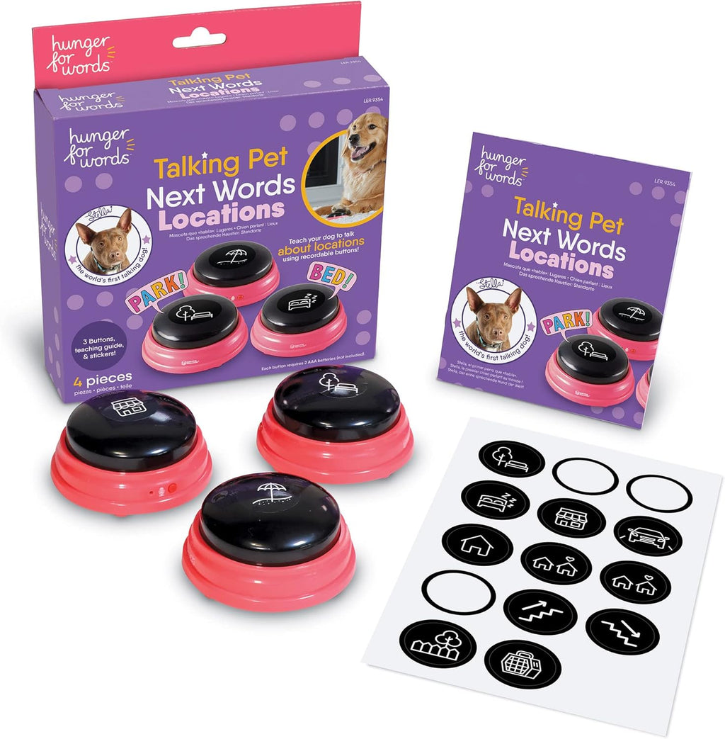 3 Piece Set of Recordable Speech Buttons for Dogs H396