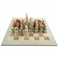 Hand Carved Soapstone Chess Set C64218