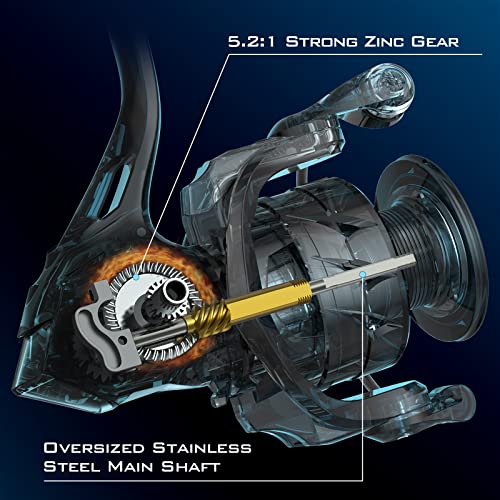 Sealed Carbon Fiber Spinning Reel 22LBs Max Drag 7+1 Stainless BB J2587