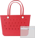 Large Rubber Beach Bag Tote F2124